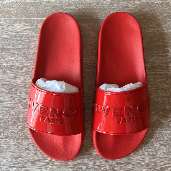 Givenchy Slide Sandal Red Size 39 - Picture 2 of 8